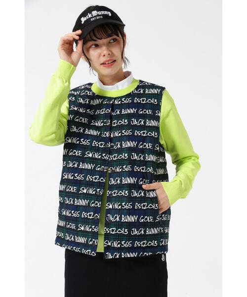 Jack Bunny!!（ジャックバニー）の「リバーシブル中綿ノーカラーベスト