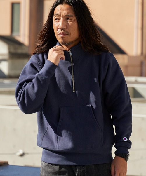 Champion/チャンピオン RW HALF ZIP SWEATSHIRT リバースウィーブ(R