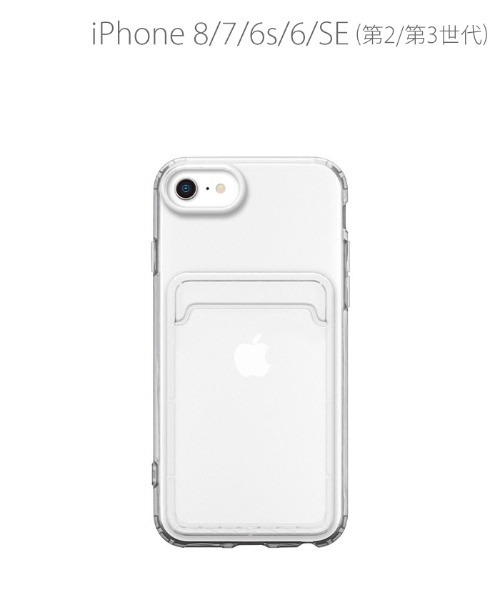 iPhone 8/7/6s/6/SE(第2/第3世代) Premium Style クリアポケットケース