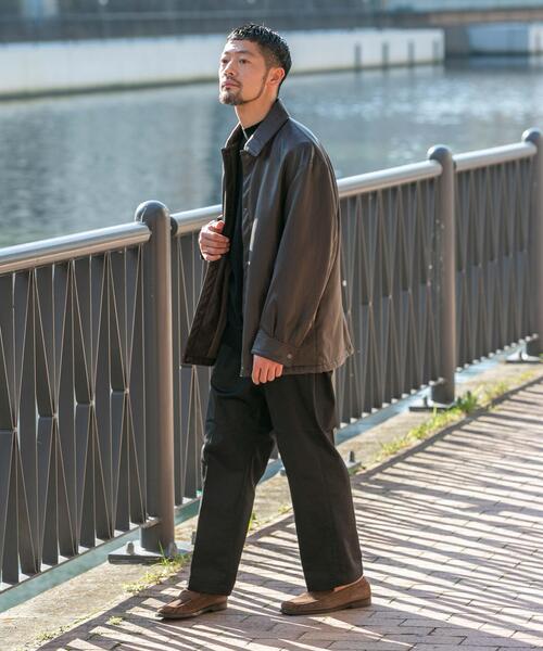 セール】『XLサイズあり』ビーガンファブリックコーチジャケット