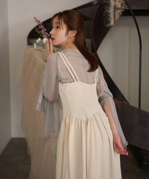 mideal（マイディール）の「2way sleeve corset onepiece / 2way