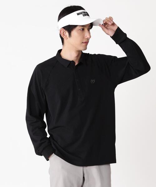 MASTER BUNNY EDITION】36Gニットサッカー長袖ポロシャツ（ポロシャツ