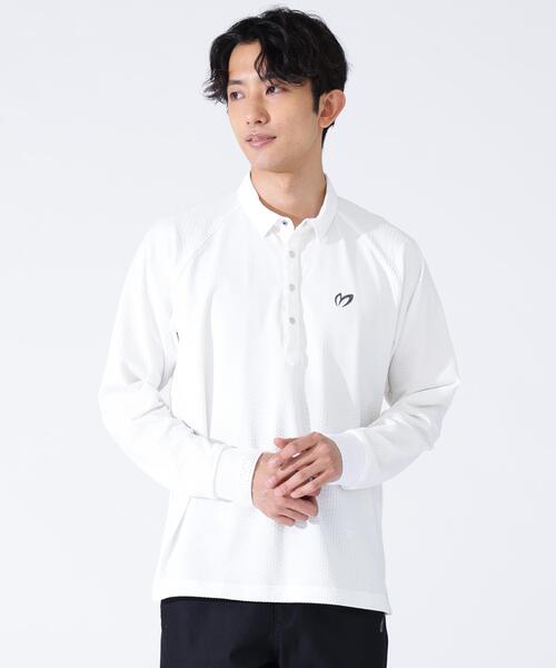 MASTER BUNNY EDITION】36Gニットサッカー長袖ポロシャツ（ポロシャツ