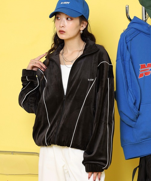 セール】ベロアパイピングトラックトップ（ジャージ）｜NERDY