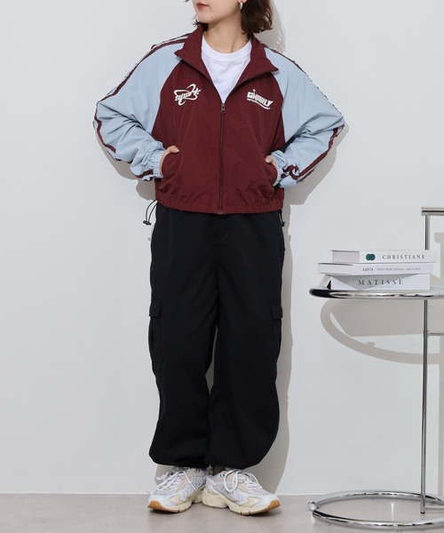 Sleeve line nylon track jacket 袖ライン ナイロン トラック