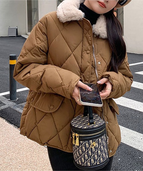 archivio レディース ブラックファーワンピース（キルティング） 楽天