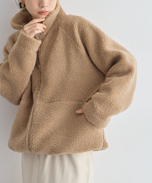 セール】[for/c and]ボアブルゾン(ユニセックス)【サスティナブル