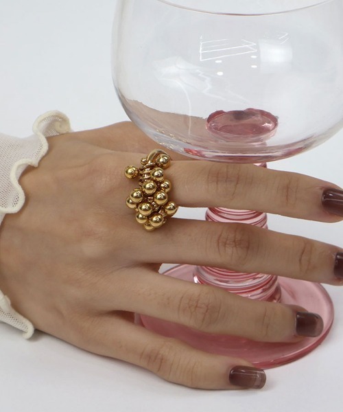 セール】【金属アレルギー対応】 メタルボール ボリュームリング