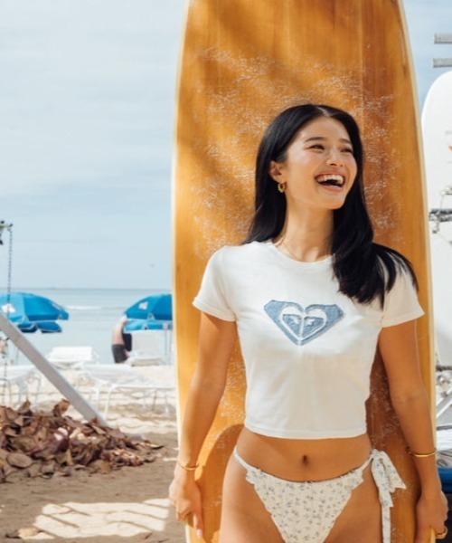 ミニTシャツ】ROXY x NANAHA ちびTシャツ RST252604T（Tシャツ