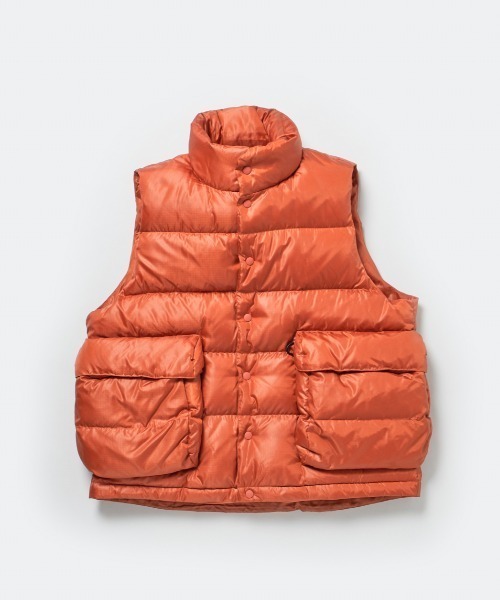 DAIWA PIER39ナイロンベスト オレンジ DAIWA PIER 39 ダウンベスト M