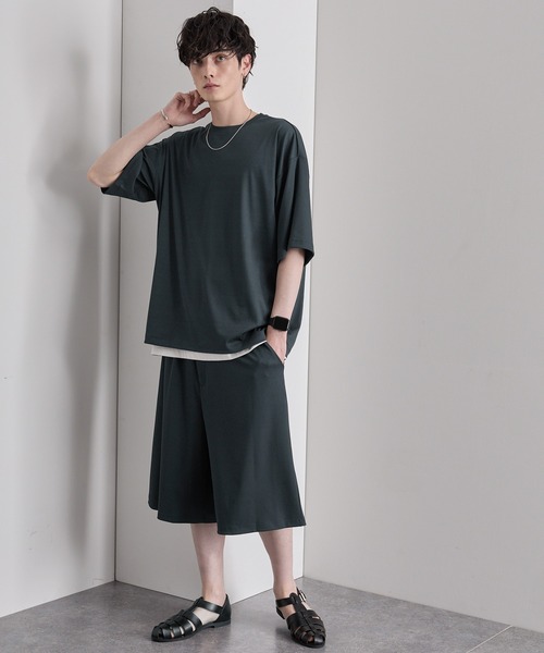 MONO-MART（モノマート）の「【セットアップ】プリーツオーバーサイズT