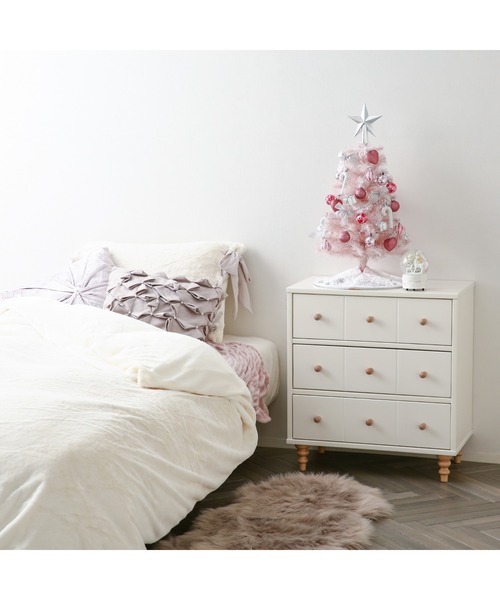 セール】クリスマスツリー スターターセット 60cm ピンク（インテリア