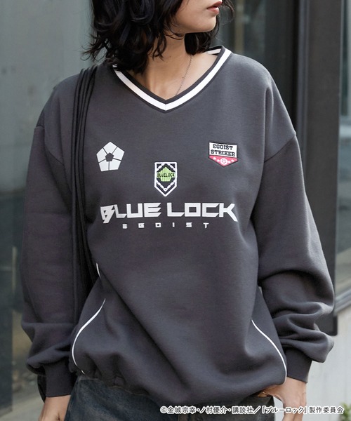 セール】【ブルーロック】別注 グラフィック刺繍 ドロスト パイピング