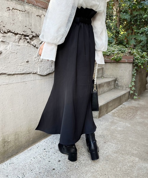 セール】ハイウエストサイドスリットスカート 2023SS（スカート）｜one