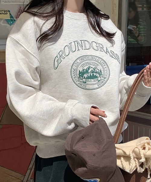 セール】白抜きロゴスウェット（スウェット）｜LAC-VERT（ラック