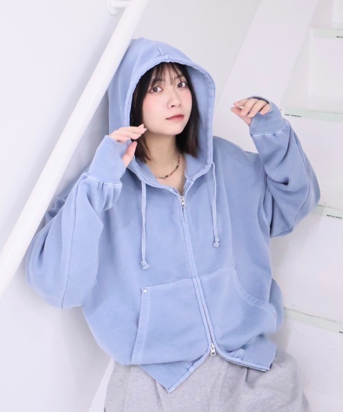 kurumi - スタッズ付きZIPパーカー（パーカー）｜INTER FACTORY