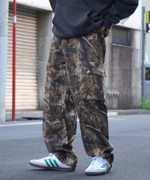 ツリーカモプリント テーパード ミリタリーカーゴパンツ【ILL'S