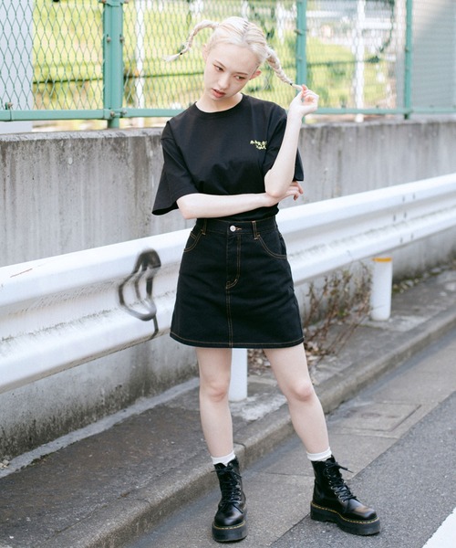 X-girl（エックスガール）の「BASIC MINI SKIRT（スカート）」 - WEAR