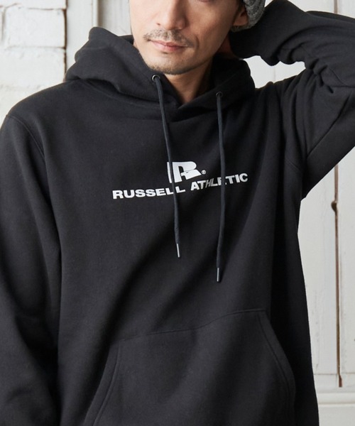 セール】RUSSELL ATHLETIC ラッセルアスレチック 裏起毛プルパーカー