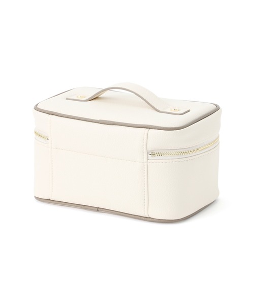 バイカラー バニティポーチ S アイボリー（ポーチ）｜Francfranc
