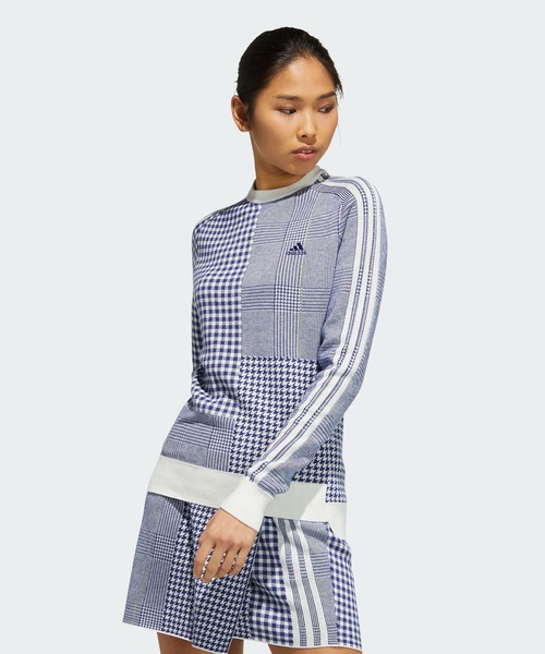 adidas（アディダス）の「マルチチェックパターン ジャカード 長袖