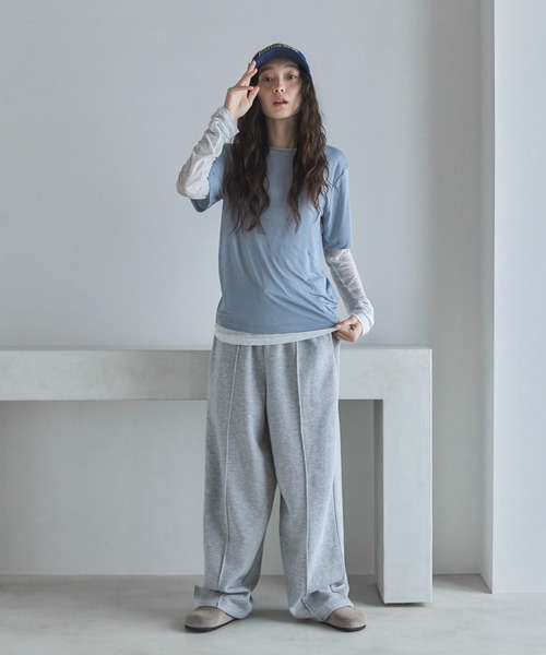 新品 TFW49 スウェットモックネック 裏起毛スウェットパンツ セット
