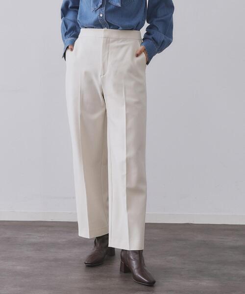 セール】ウォームタッチ ワイドパンツ【洗濯機洗OK/ストレッチ】≪SS