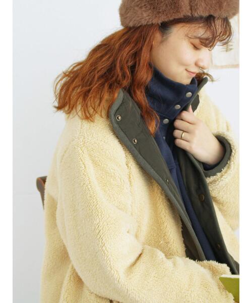 Samansa Mos2（サマンサ モスモス）の「【撥水加工】リバーシブルボア