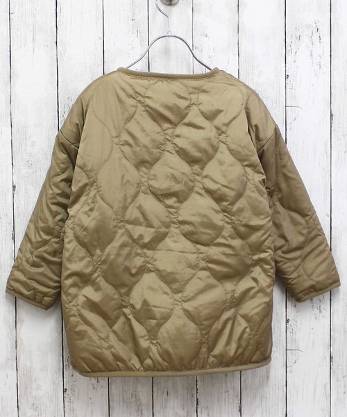裏ボアキルティングジャケット（ノーカラージャケット）｜ZI-ON