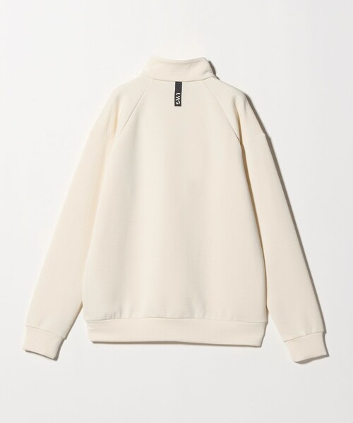 セール】メンズ ソフト グリッド ハーフジップ スウェット 通気性