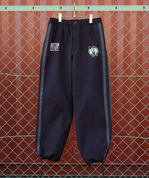 NBA/エヌビーエー 別注 チームロゴ刺繍 サイドライン ドロスト撥水