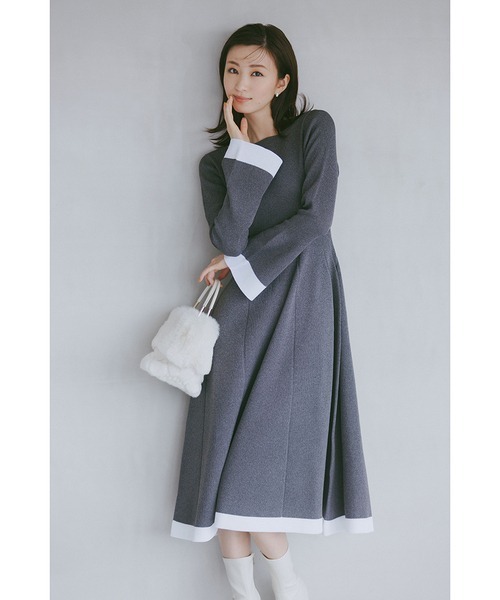 CELFORD（セルフォード）の「ベルスリーブホールガーメントワンピース