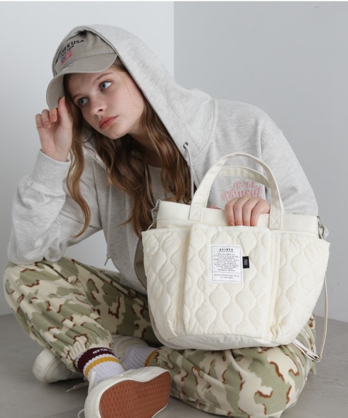 限定》QUILTING GARDENING TOTE BAG/キルティングガーデニングトート