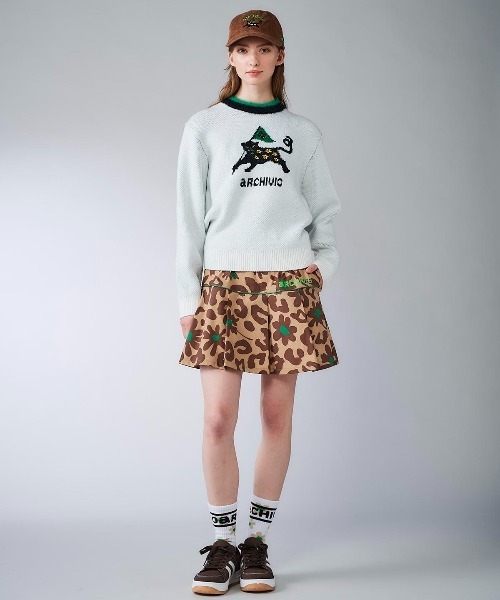 アルチビオarchivioニットセーター・スカート サイズ38 ARCHIVIO×Chocomoo】総柄ニットスカート|アルチビオ-アウトレット