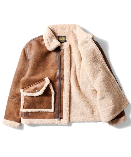 UNIVERD72/ユニバード］FAKE MOUTON JACKET type CWU/45P フェイク