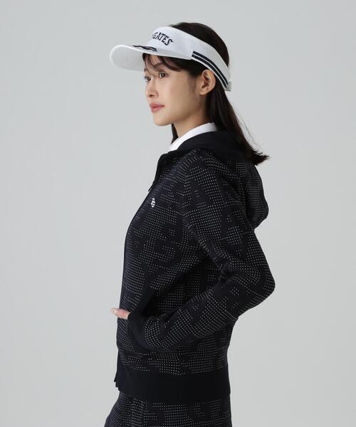 セール】【PEARLY GATES】12Gダブルジャガードロゴ総柄フルジップ