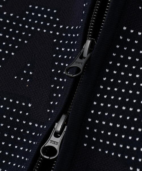 セール】【PEARLY GATES】12Gダブルジャガードロゴ総柄フルジップ