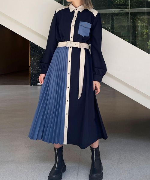 179/WG（イチナナキュウダブルジー）の「プリーツMIXバイカラー