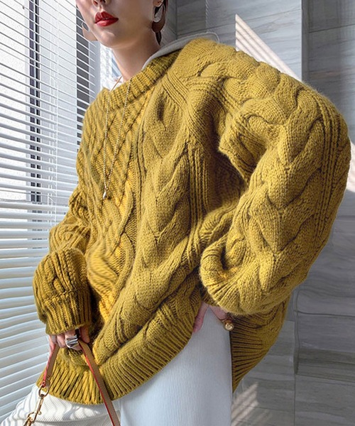 セール】ケーブル編みニット（ニット/セーター）｜NinaetLina