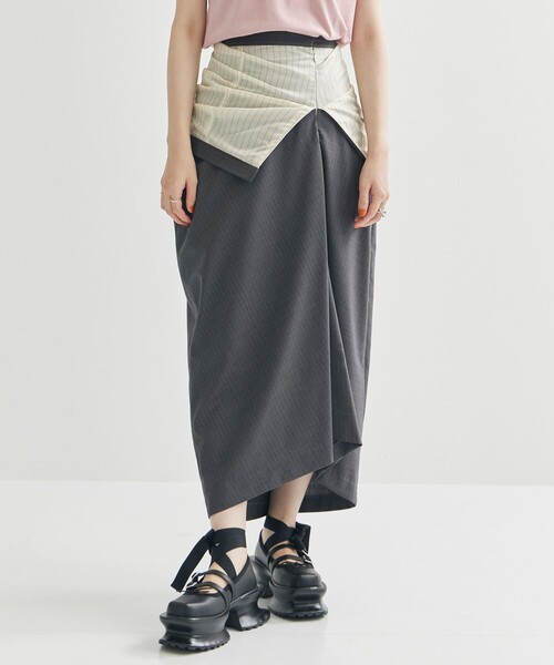 セール】【AKIKOAOKI/アキコアオキ】Sonia 02/ウエストギャザー