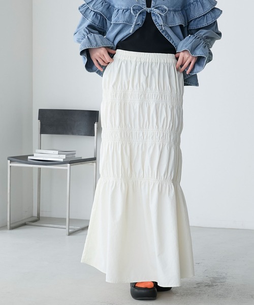 forksy.】タフタシャーリングスカート forksy.│MONO-MART [モノマート