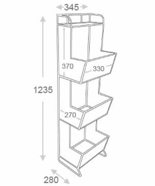 WIRE MAGAZINE RACK/ワイヤー マガジン ラック（収納グッズ）｜DULTON