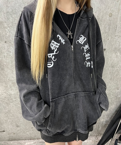 エイジドラージロゴZIPパーカー（パーカー）｜Figments（フィグメンツ