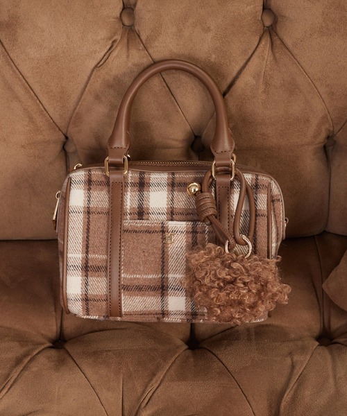 セール】ハートチャーム付きミニボストンバッグ（ボストンバッグ