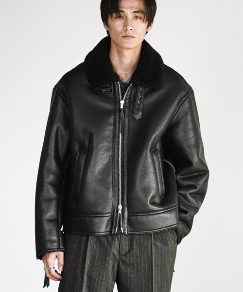 B-6 FAUX MOUTON BLOUSON（ブルゾン）｜WYM LIDNM（ウィム バイ リドム