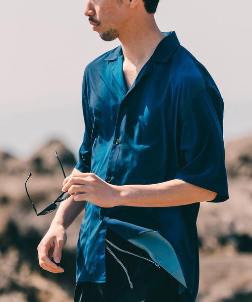 EDIFICE（エディフィス）の「グラデーションプリント オープンカラー