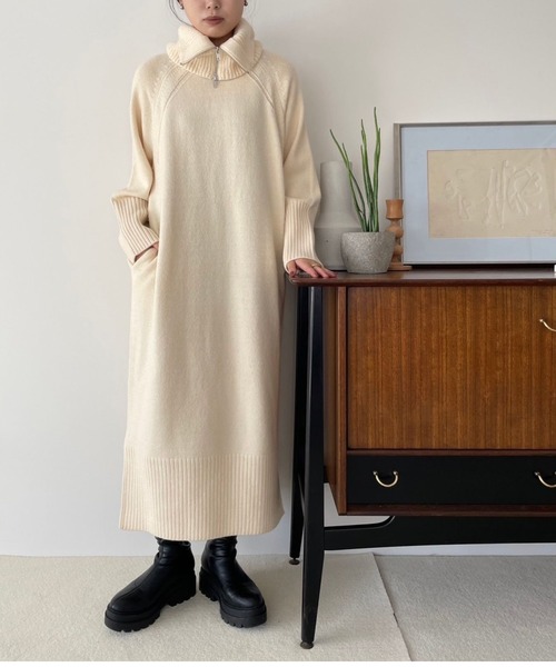 LOWRYS FARM（ローリーズファーム）の「ZIPエリツキニット