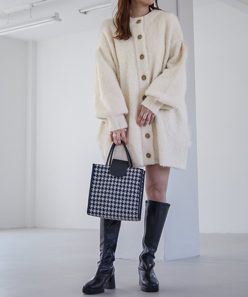 セール】2WAYブークレチュニックカーディガン 258387（カーディガン