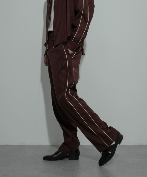 セール】サイドラインピンストライプスラックス（その他パンツ