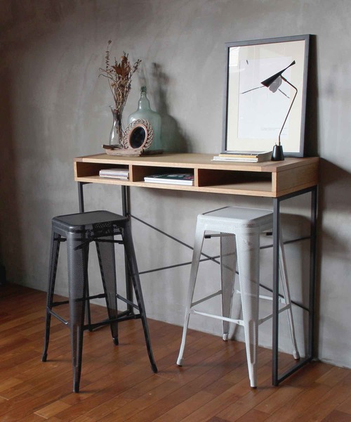 a.depeche（アデペシュ）の「stacking MESH high stool BK